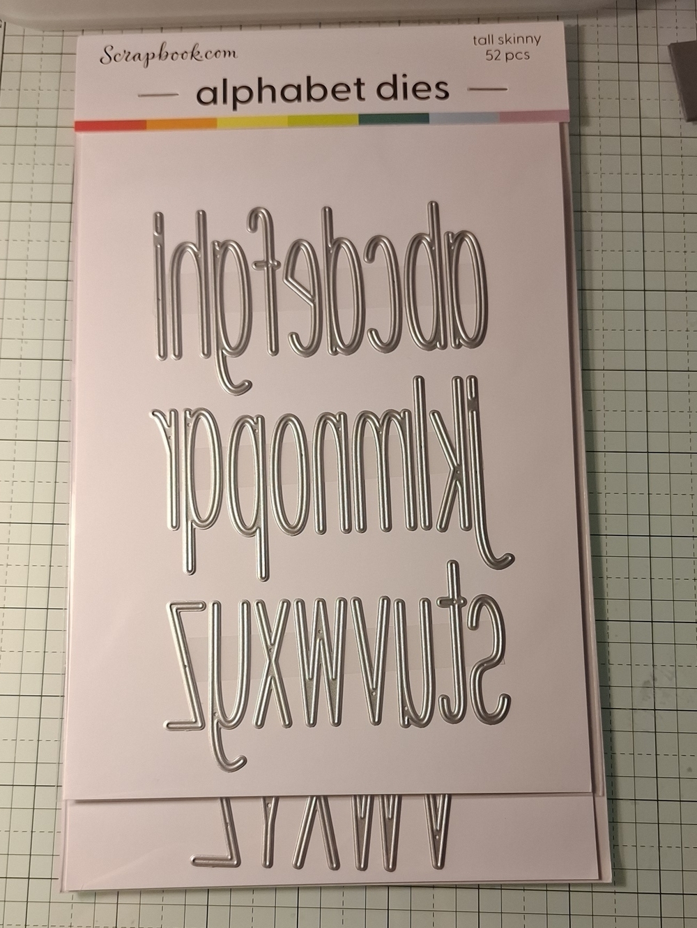 Scrapbook Tall Skinny Alphabet Dies - Upper And Lower case Letter Set